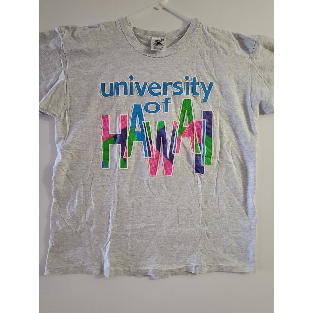 Vintage University of Hawaii T Shirt Rainbow Warriors Old School Y2K 90s